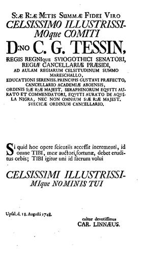 Cover for Caroli Linnæi ...