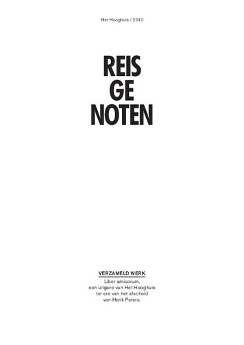 Cover for Reisgenoten - Verzameld werk