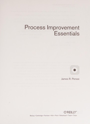Cover for Process improvement essentials