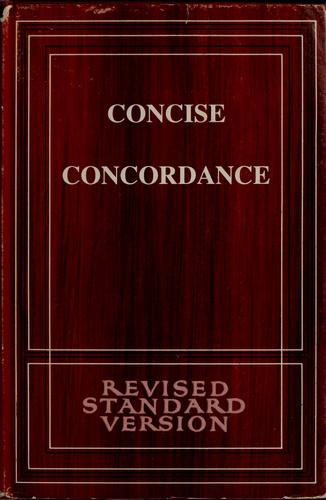 Cover for Concise concordance to the Revised standard version of the Bible