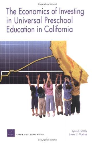Cover for The Economics of Investing in Universal Preschool Education in California