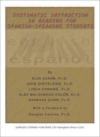 Cover for Systematic Instruction in Reading for Spanish-Speaking Students