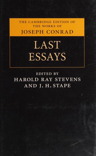 Cover for Last Essays
