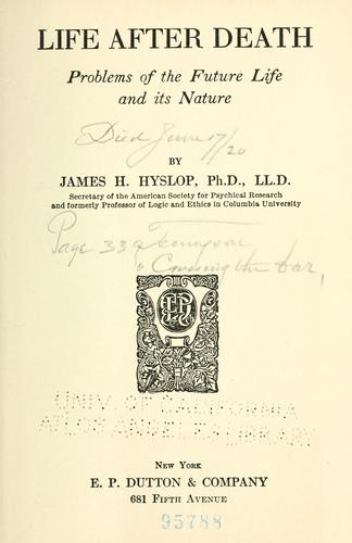 Cover for Life after death
