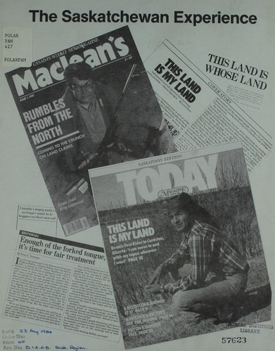 Cover for The Saskatchewan experience