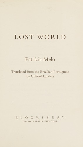 Cover for Lost world