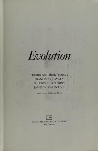 Cover for Evolution