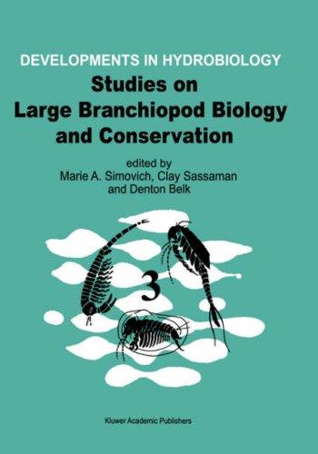 Cover for Studies on large branchiopod biology and conservation