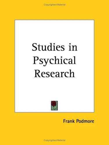 Cover for Studies in Psychical Research