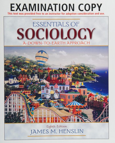 Cover for Essentials of sociology