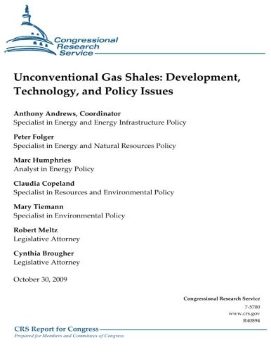 Cover for Unconventional Gas Shales