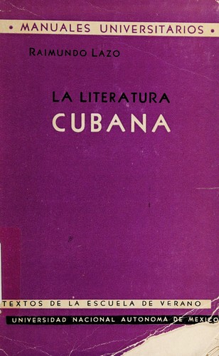 Cover for La literatura cubana