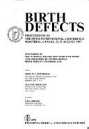 Cover for Birth defects
