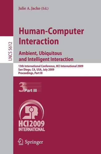 Cover for Human-Computer Interaction. Ambient, Ubiquitous and Intelligent Interaction