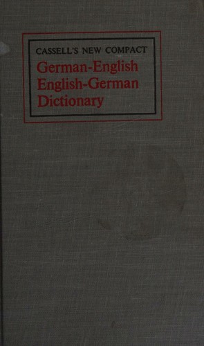 Cover for Cassell's new compact German-English, English-German dictionary.