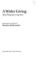 Cover for Wider Giving