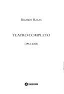 Cover for Teatro Completo 1961-2004