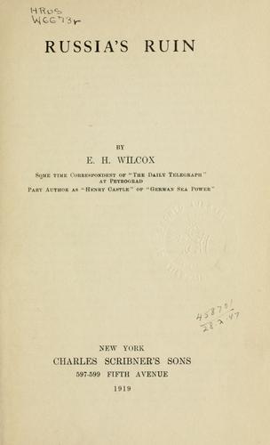 Cover for Russia's ruin.
