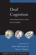 Cover for Deaf cognition
