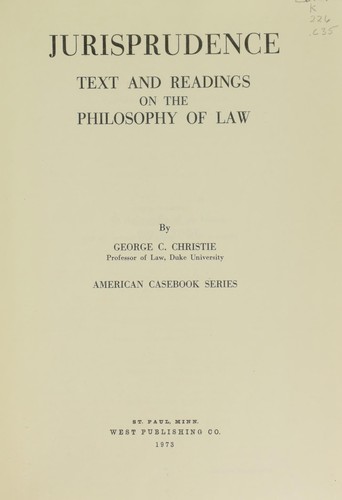 Cover for Jurisprudence
