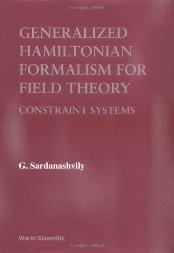 Cover for Generalized Hamiltonian formalism for field theory