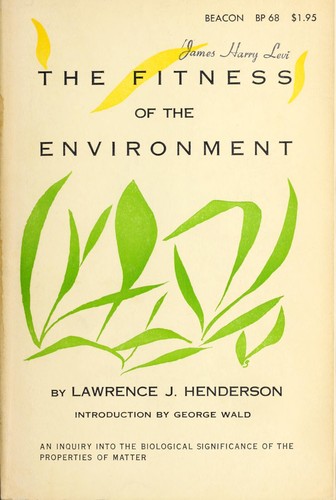 Cover for The fitness of the environment