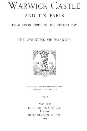 Cover for Warwick castle and its earls