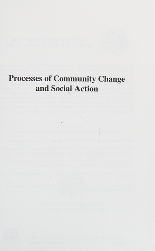 Cover for Processes of community change and social action