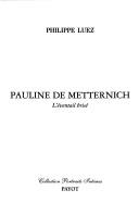 Cover for Pauline de Metternich