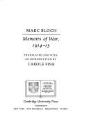 Cover for Marc Bloch