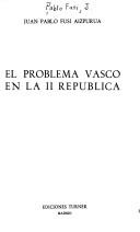 Cover for El problema vasco en la II República