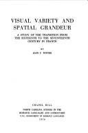 Cover for Visual variety and spatial grandeur