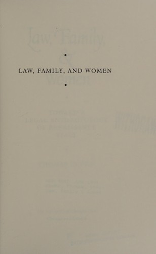 Cover for Law, family & women