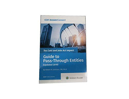 Cover for Tax Cuts and Jobs Act Impact- Guide to Pass Through Entities 2019