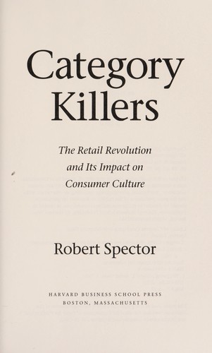 Cover for Category killers