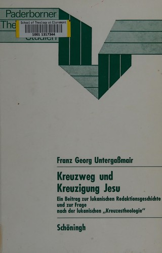 Cover for Kreuzweg und Kreuzigung Jesu
