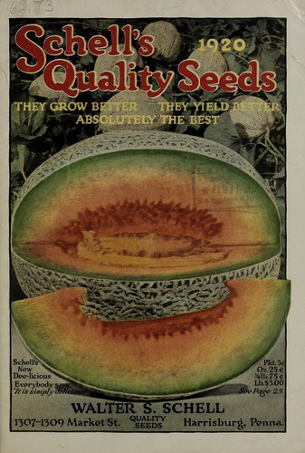 Cover for Schell's quality seeds