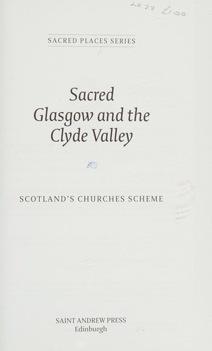 Cover for Sacred Glasgow and the Clyde Valley