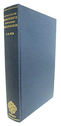 Cover for Catalogue of manuscripts containing Anglo-Saxon
