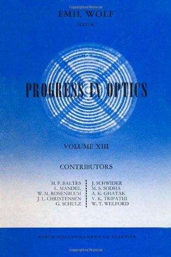 Cover for Progress in Optics Volume 13, Volume 13
