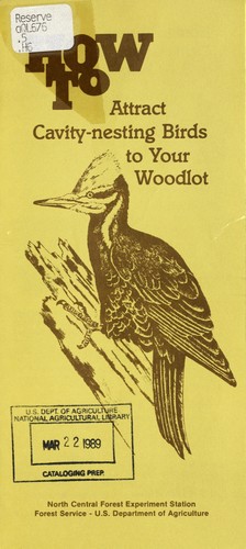 Cover for How to attract cavity-nesting birds to your woodlot