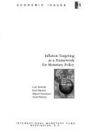 Cover for Inflation targeting as a framework for monetary policy