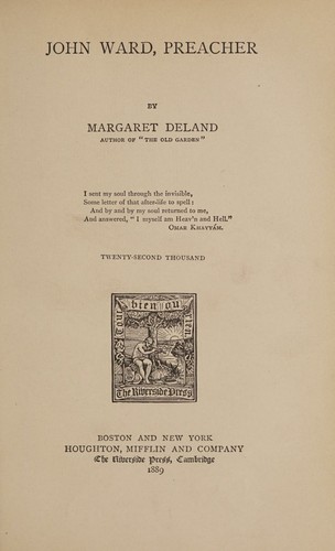 Cover for John Ward, preacher