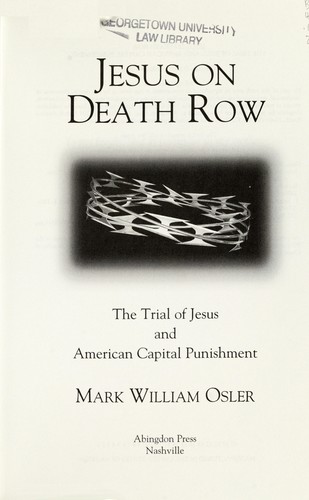 Cover for Jesus on death row