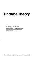 Cover for Finance theory
