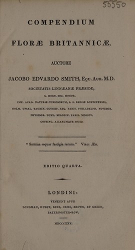 Cover for Compendium florae Britannicae