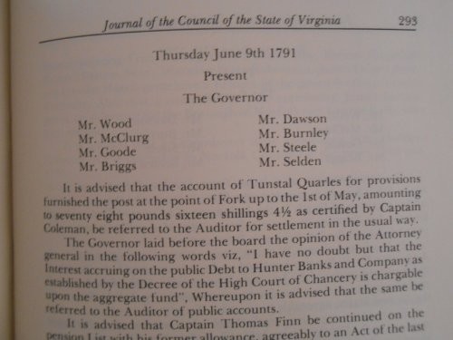 Cover for Journals of the Council of the State of Virginia: Volume V