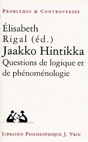 Cover for Jaakko Hintikka