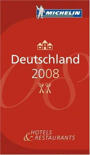 Cover for Michelin Red Guide 2008 Deutschland