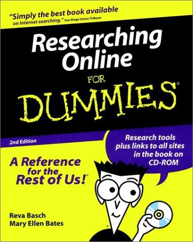 Cover for Researching online for dummies.
